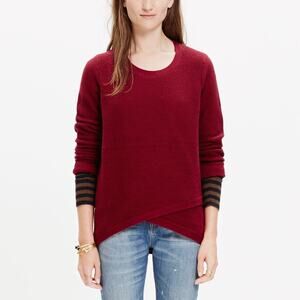 Madewell Dusty‎ Burgundy Red Feature Pullover Sweater Size XS